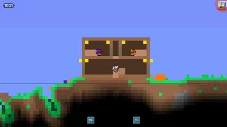 Начинаю делать дыру в ад Terraria