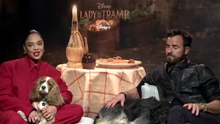 Tessa Thompson and Justin Theroux Talk Lady and the Tramp