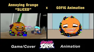 Corrupted Annoying Orange vs BF & Pibby “SLICED” (V2) | Come Learn With Pibby x FNF Animation x GAME