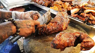 Best Cambodian Street Food - Grilled Pork Legs & Ducks with Charcoal - Rotation Food