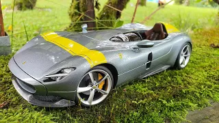 UNBOXING 1/18 BBURAGO FERRARI MONZA SP1 MODEL CAR