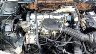 Peugeot 405 motor funcionando después de su reparación