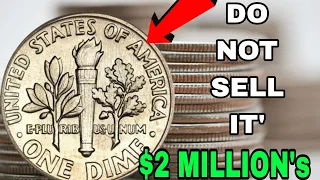 DO YOU HAVE THESE TOP 5 MOST VALUABLE ROOSEVELT DIME RARE ONE DIME COINS WORTH OVER MILLIONS DOLLAR!