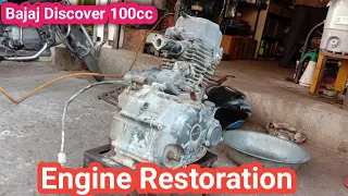 Motorcycle Engine full Restoration | Bajaj Discover 100cc engine 🏍