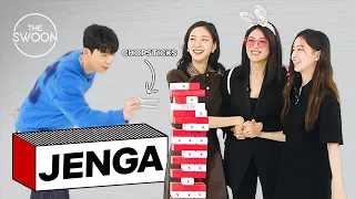 Cast of Little Women plays Jenga [ENG SUB]