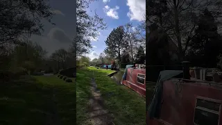 Narrowboating through the English countryside. #canalboat #boatlife #narrowboat #offgrid #tinyhouse