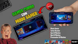 ⚙️ GAMER TURBO en CUALQUIER CELULAR - Cómo Poner mi celular MODO GAMER (Como Quitar el Lag en FF)