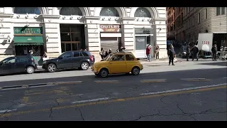 Tom Cruise In Rome Shooting Mission Impossible 7 (Car scenes)