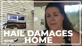 Wallowa resident's home damaged by hail storm