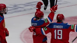 Турнир Четырех Наций U20. Швеция - Россия  - 2:5. Лучшие моменты матча