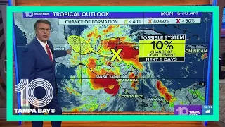Tracking the Tropics: Tropical disturbance eyed for development, but it's not likely