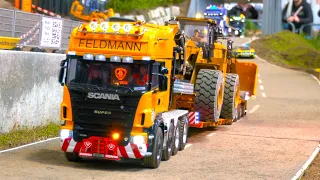 UNLIMETED RC TRUCK ACTION VOL. III - SCANIA HEAVY HAULAGE TRANSPORT BIG KABOLITE WHEEL LOADER