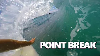 FUN GLASSY POINT BREAK | POV Surfing Australia