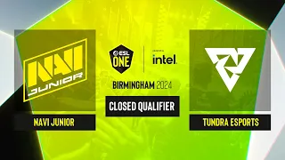 Dota2 - NAVI Junior vs Tundra Esports - Game 1 - ESL One Birmingham 2024 - CQ - WEU