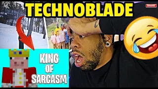 Technoblade being sarcastic for 8 MINUTES STRAIGHT playing minecraft !! (Reaction) By Curtis Beard