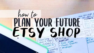 Do This Before Starting Your Etsy Shop (FREE Planning Worksheets!)