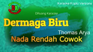 Dermaga Biru Thomas Arya Karaoke versi Dangdut Koplo Nada Rendah Cowok | DRuang Karaoke