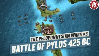 Battle of Pylos 425 BC - Peloponnesian War #3 History 4K DOCUMENTARY