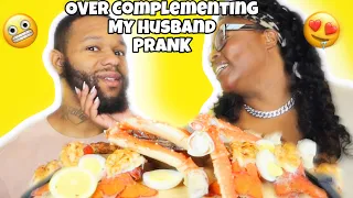 OVER COMPLEMENTING MY HUSBAND MUKPRANK & SEAFOOD BOIL MUKBANG!!