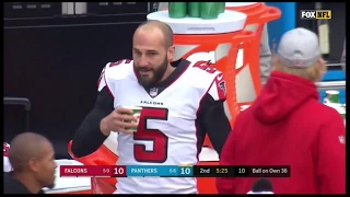 Falcons Punter Matt Bosher Body Slams Kenjon Barner