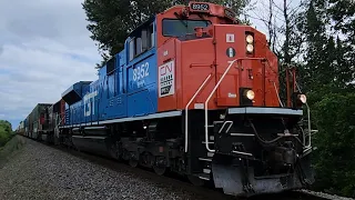 CN 8952!!!! GTW heritage unit leads M357 in Ladysmith wi 06/06/24