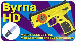 Byrna HD 68 Cal Self Defense Launcher with Mercy Less Lethal Mag Extension and 12g Conversion