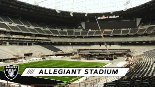 Video Boards, Turf Installed Inside Allegiant Stadium | Las Vegas Raiders