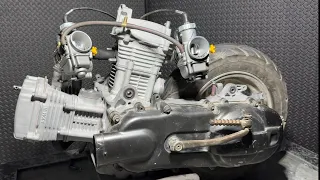 I turn a regular scooter engine into a 250cc L-twin engine