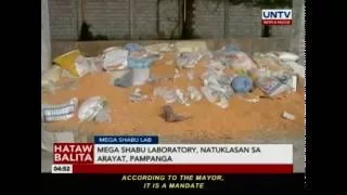 Mega shabu laboratory, natuklasan sa Arayat, Pampanga