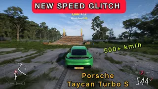 Porsche Taycan Turbo S *NEW* Speed Glitch!!! | Forza Horizon 5