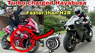 INDIA’s First Turbo Charged Hayabusa Top Speed 410 -  FASTER THAN KAWASAKI H2R 😱