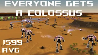 Colossus Production In Overdrive 6v6 Custom on MAP GEN | Supreme Commander FAF #272