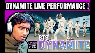 BTS: Dynamite on The James Corden Show Reaction !! | The Late Late Show with James Corden