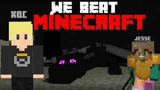 xQc Beats Minecraft with Jesse