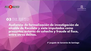 Formalización de la investigación de alcalde de Recoleta y 7 imputados