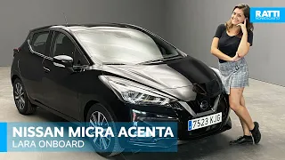 NISSAN MICRA 0.9 90CV ACENTA ENIGMA BLACK BENZINA AZIENDALE (2018) | INTERNI ED ESTERNI CON LARA