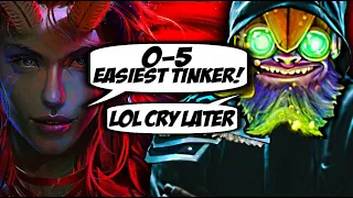 TWINKLE TINKER - FROM 0-KILLS 5-DEATH TO RAMPAGE!!! | DOTA 2 7.30c | TINKER GAMEPLAY