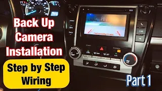 How to install a Backup Camera Any Toyota Camry 2012-2014 - Step by Step - Part I