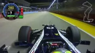 F1 2012 Onboard lap   Singapore   Maldonado