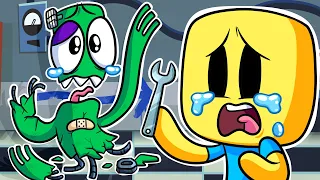 PLAYER REPAIRS GREEN! Rainbow Friends Animation