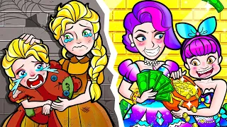 Paper Dolls Dress Up - Rich vs Poor Families Handmade - DIY Paper Dolls & Crafts