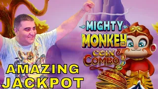 I Got All 3 POTS & Hit AMAZING JACKPOT On Mighty Monkey Slot