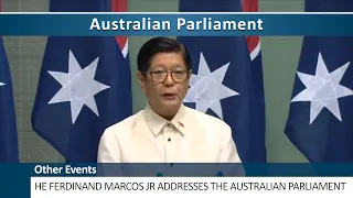 Ferdinand R Marcos Jr, President of the Philippines addresses the Australian Parliament (2024)