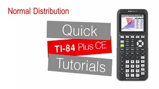 Normal Distribution | TI-84 Plus CE | Getting Started Series - Optional- Further Learning