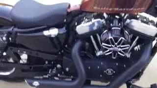 2014 Harley Davidson Sportster 48 xl1200x Stock Pipes vs V&H Short Shots