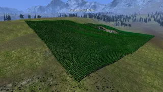 25,000 Green Stickmen Attack the Hill vs 12,000 Defenders Ultimate Epic Battle Simulator