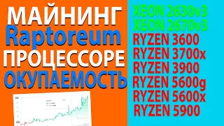 Майнинг Raptoreum RTM на процессорах окупаемость 3 месяца на процессорах ryzen и xeon