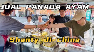 JUAL PANADA AYAM DAN ES CINCAU DI CHINA, ALHAMDULILLAH CITA RASA MAKANAN INDONESIA DIPUJI ENAK