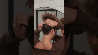 Easy Claw Clip Hairstyle on Curly Hair