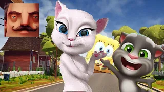 Hello Neighbor - My New Neighbor Big My Talking Angela Act 2 Door Gameplay Walkthrough